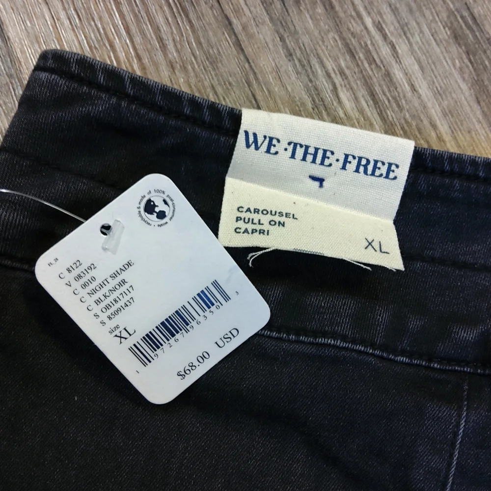 FREE PEOPLE We The Free Carousel Pull-On Capri Jeans NWT - Picture 9 of 14